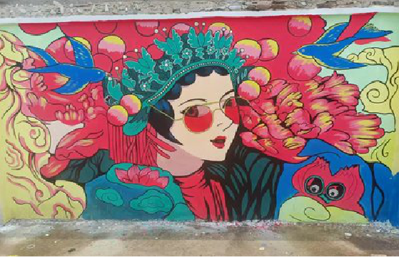 河池墙体彩绘-网红墙