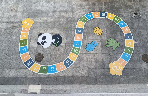 河池地面游戏彩绘