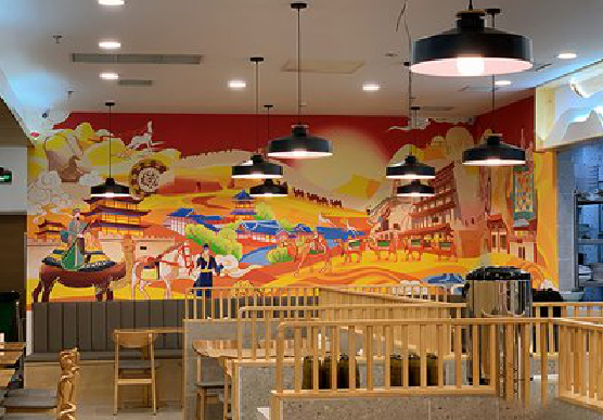 河池商业空间彩绘介绍。