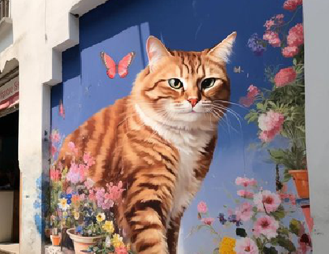 河池自己绘制有个性的手绘墙