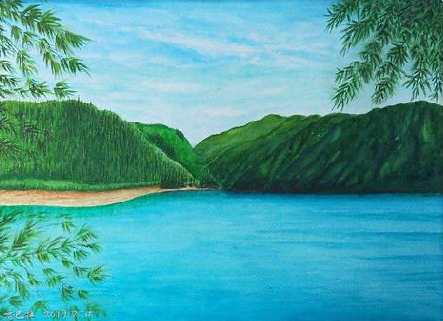 河池在墙绘中，如何绘画绿水青山？