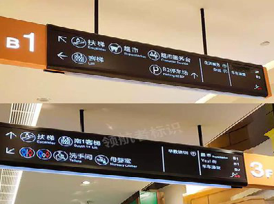 河池如何通过商场标识牌引导客流分布？